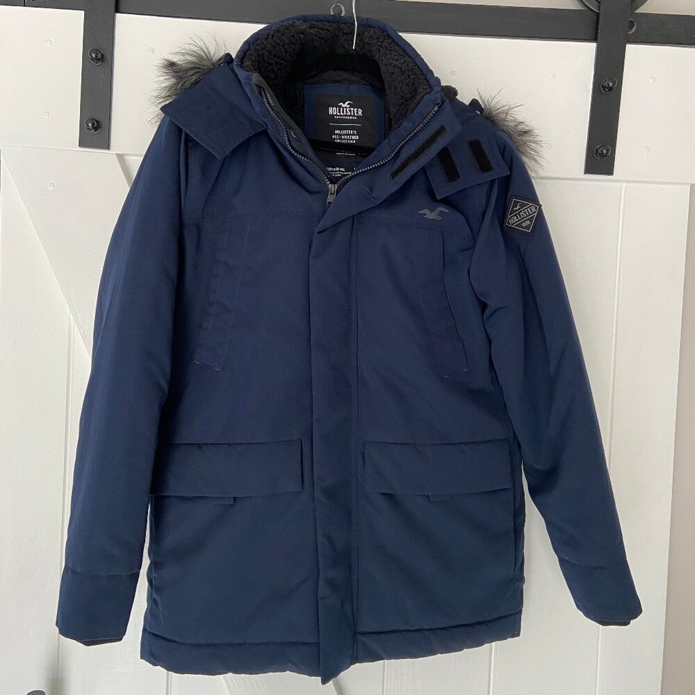 Hollister All-Weather Collection Faux Fur Lined Hooded Parka Coat